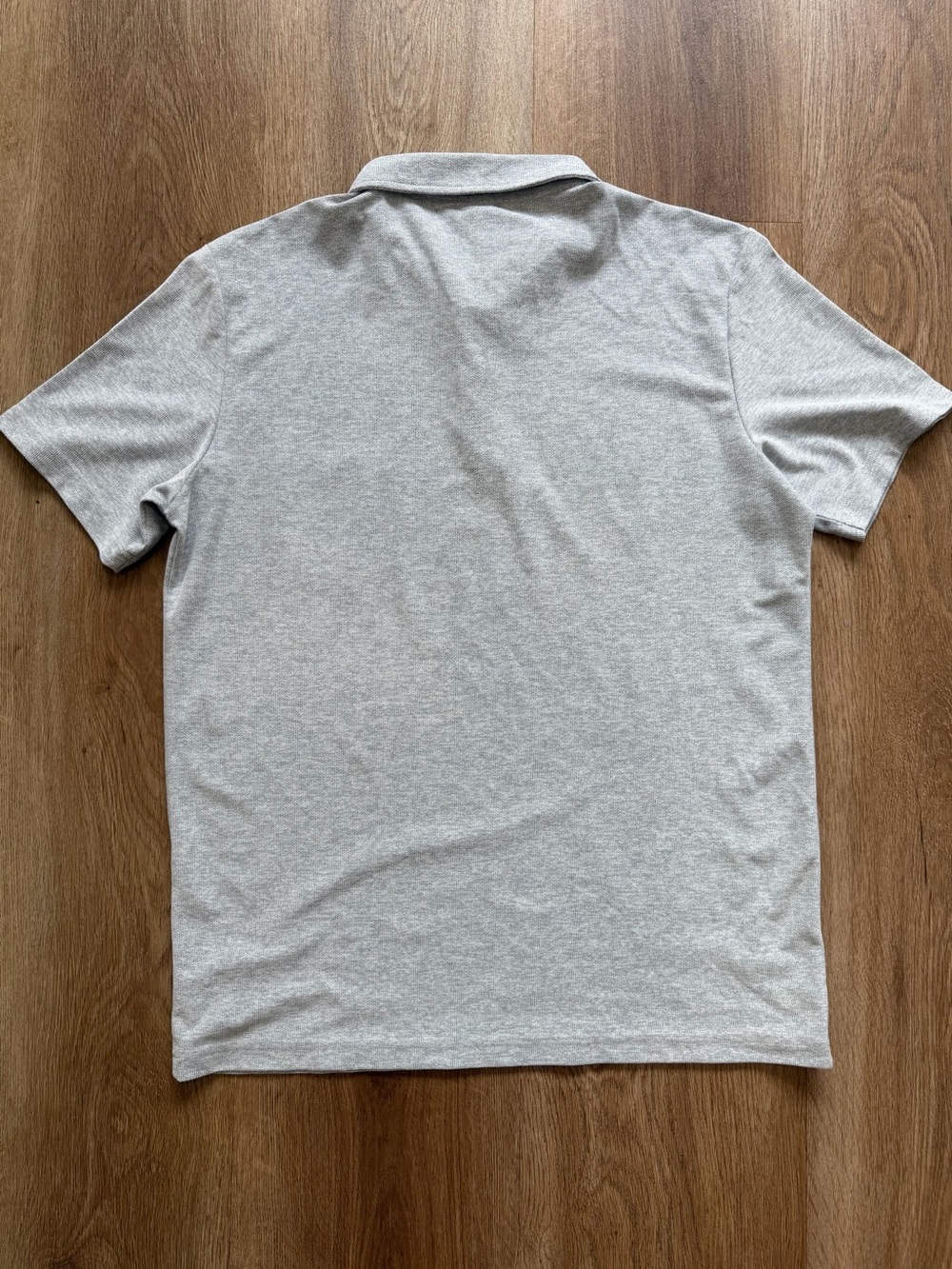 Vuori Men's Heather Grey Short-Sleeve Polo Shirt, Size Large - Picture 2 of 3